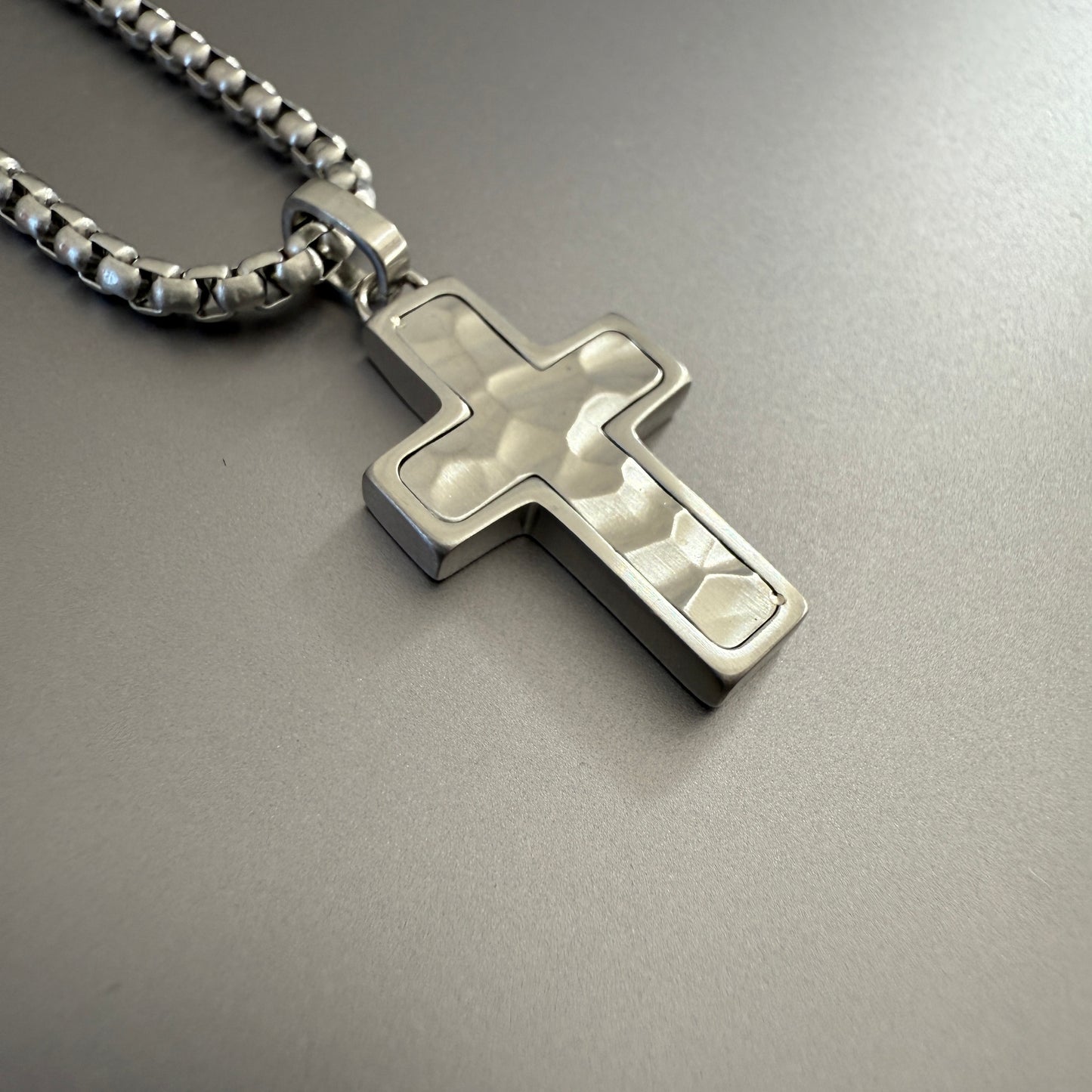 Forged Cross Pendant Necklace