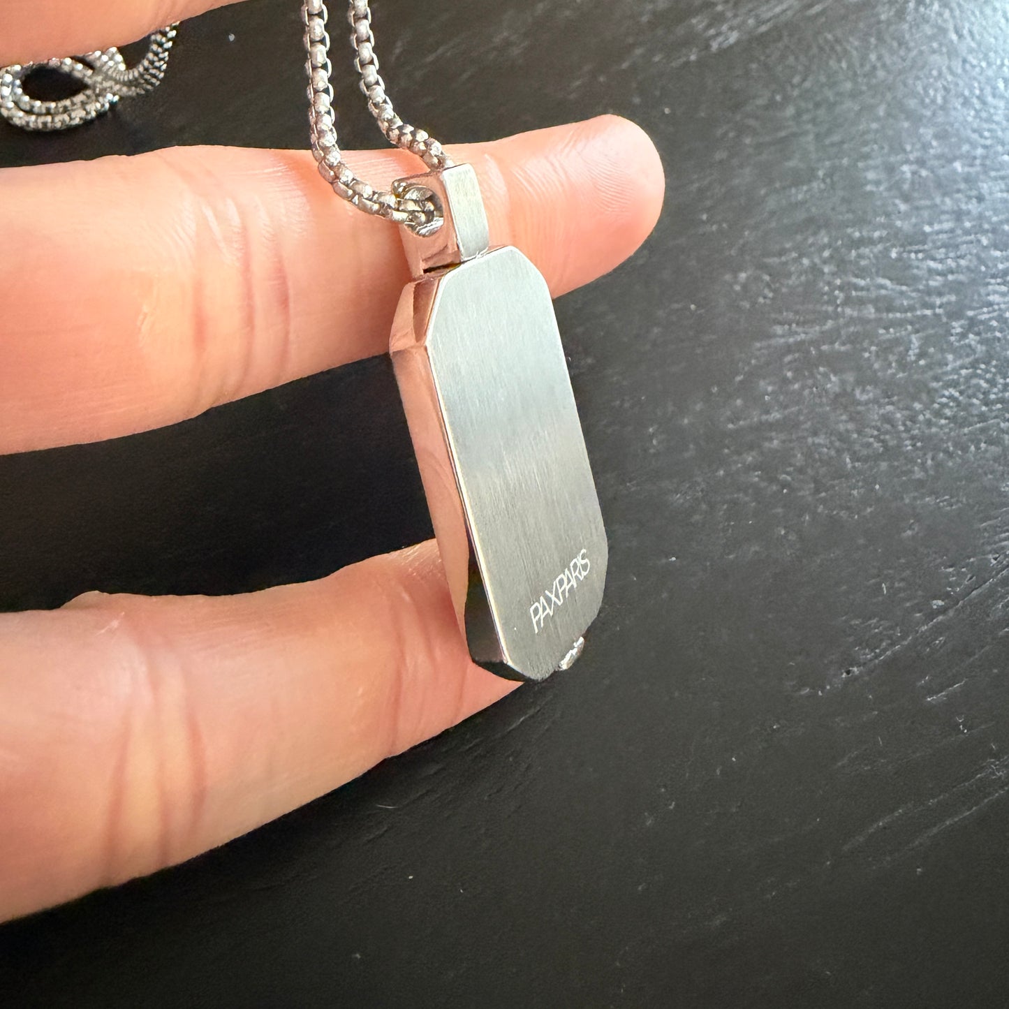 Geometric Open Frame Pendant Necklace