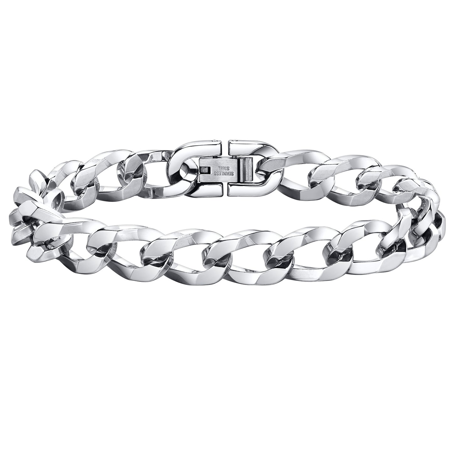 Twisted Chain Bracelet, Polished 10mm – Stainless Steel Jewelry – Chain Supplyy
