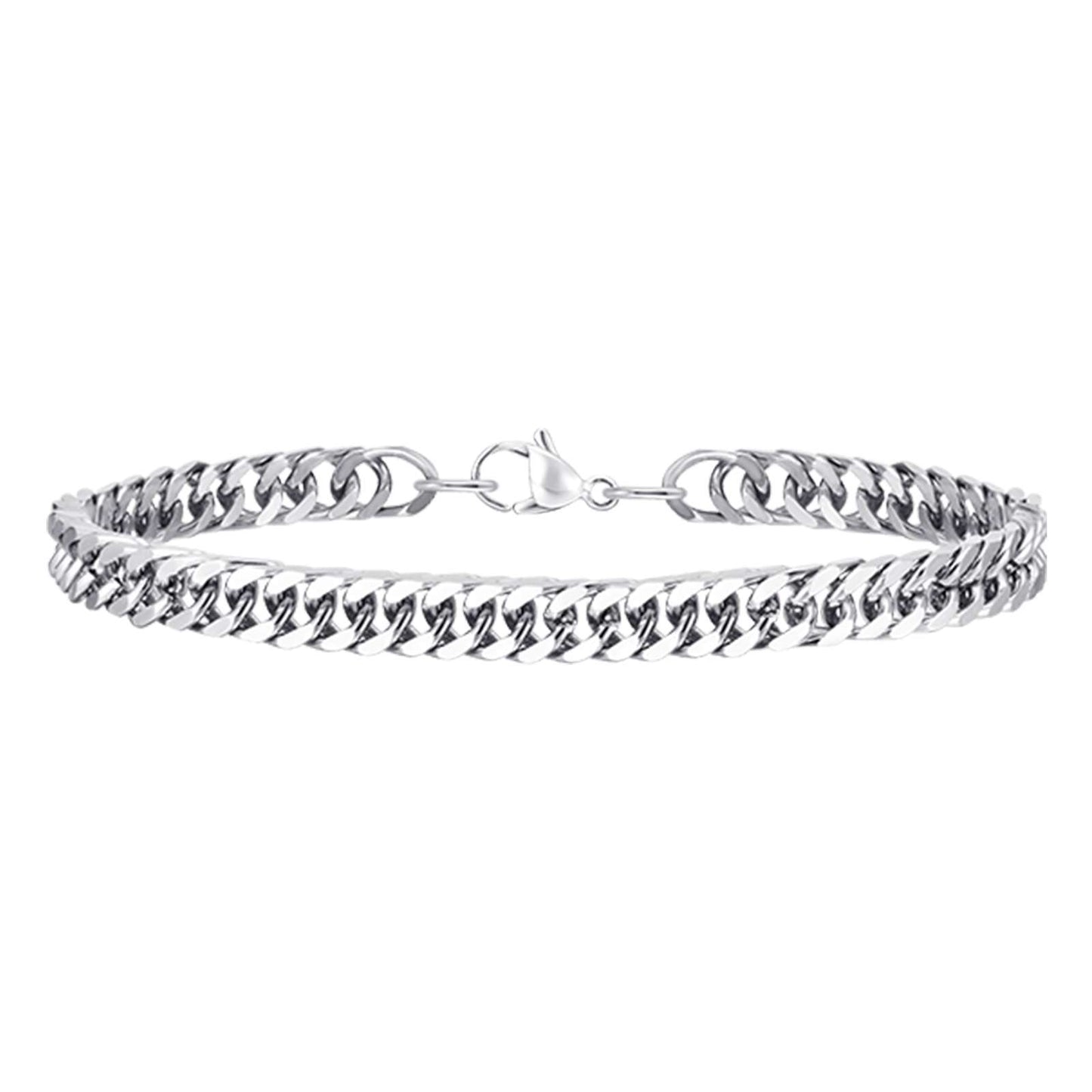 Curb Chain Link Bracelet, 3mm – Stainless Steel Jewelry – Chain Supplyy