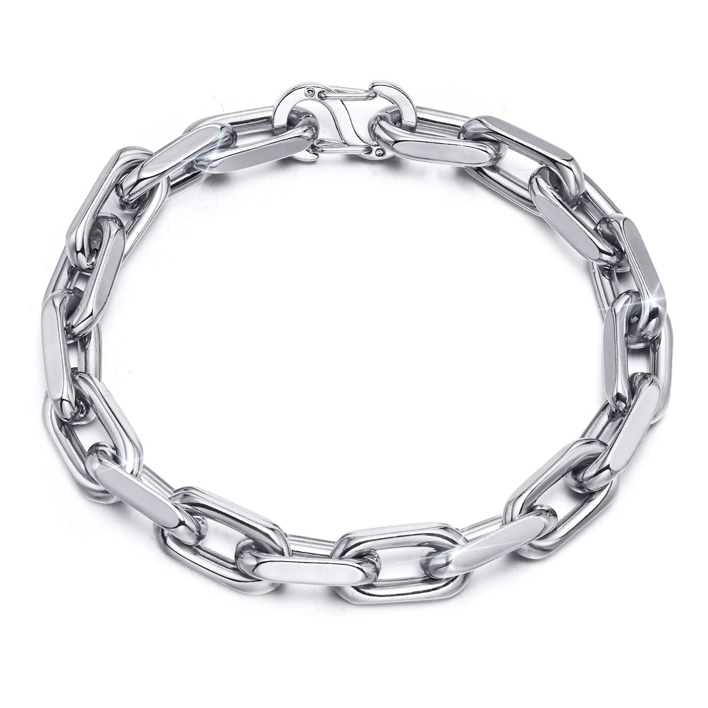 Oval Chain Link Bracelet, 7mm – Stainless Steel Jewelry – Chain Supplyy