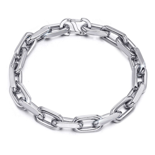 Oval Chain Link Bracelet, 7mm – Stainless Steel Jewelry – Chain Supplyy
