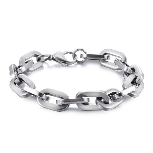 Chain Link Bracelet, Silver, Polished – Stainless Steel Jewelry – Chain Supplyy