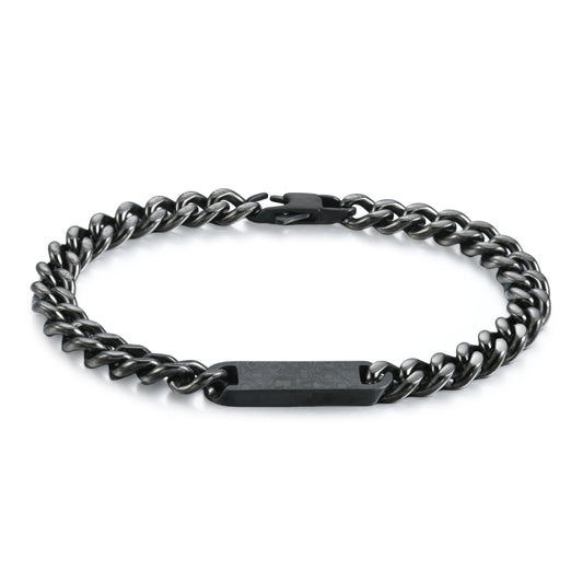 Curb ID Bracelet — Gunmetal, 8"