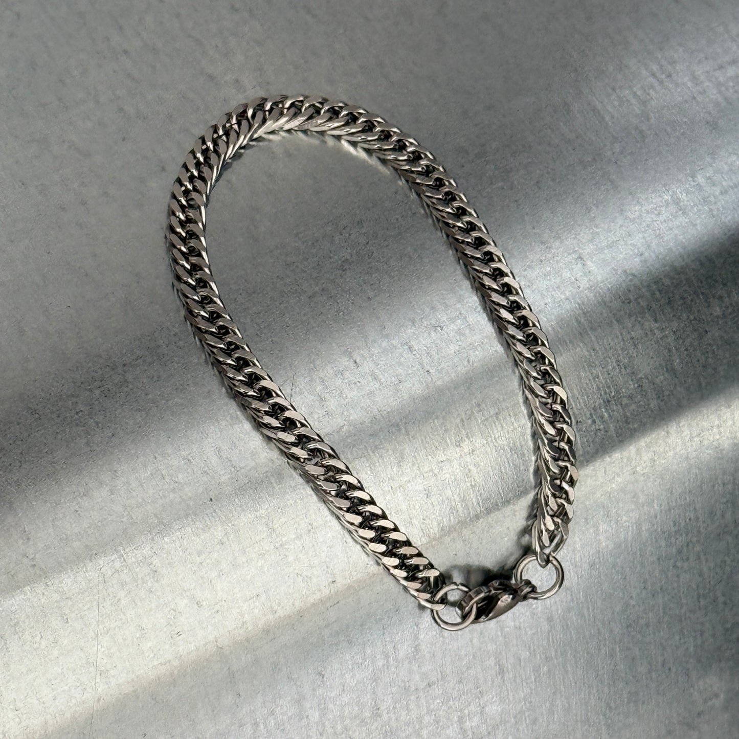 Curb Chain Link Bracelet, 3mm