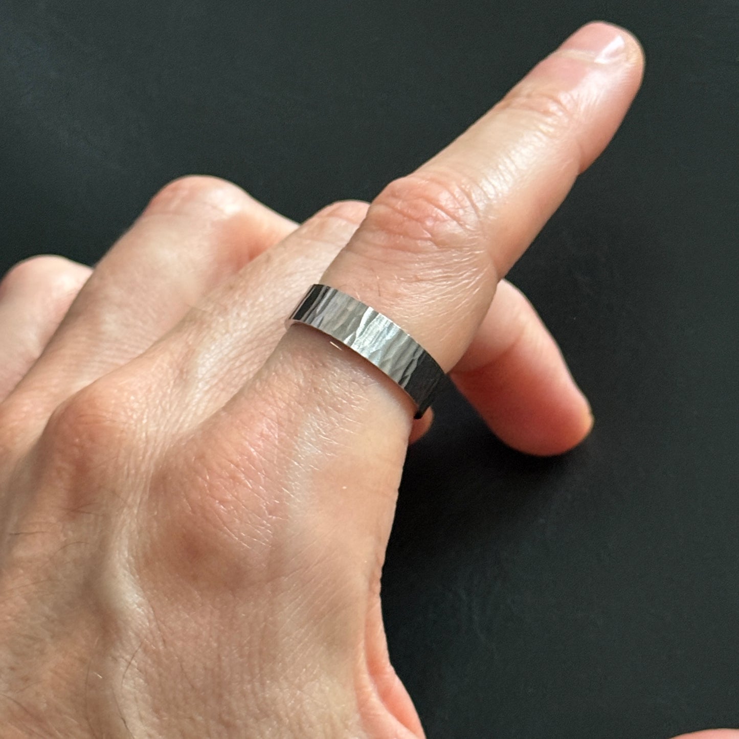Hammered Ring Band