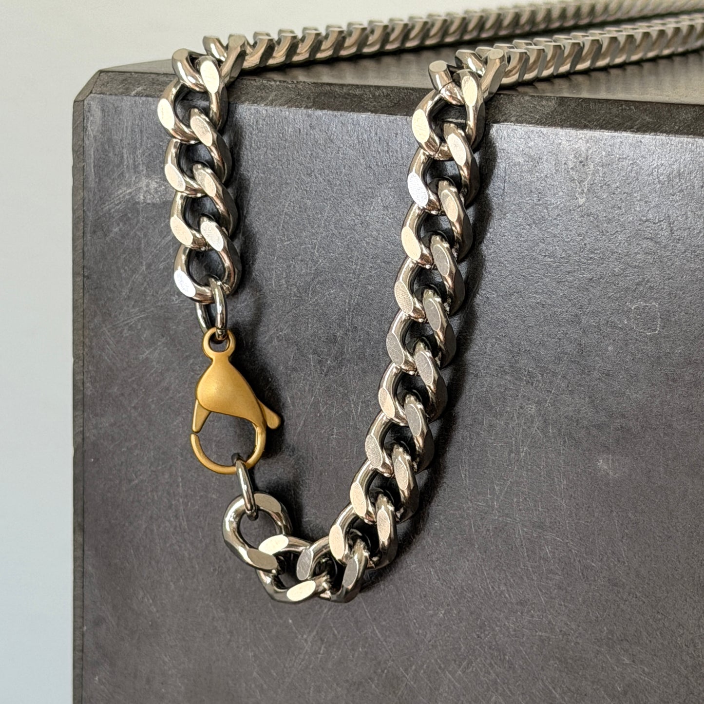 4 Cut Chain Necklace, 8.2mm