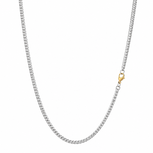 Round Double Chain Necklace, 4.5mm