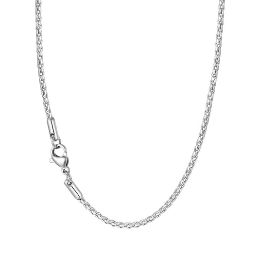 2mm Wheat Link Chain Necklace, 55cm