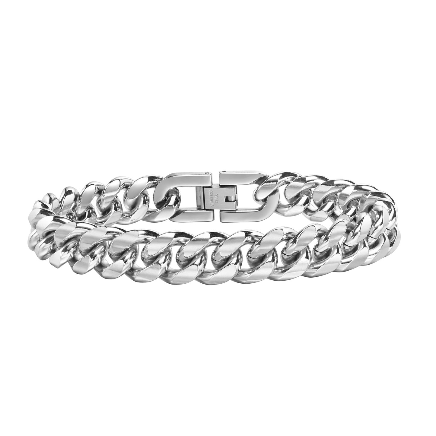 Cuban Chain Link Bracelet, 12mm – Stainless Steel Jewelry – Chain Supplyy