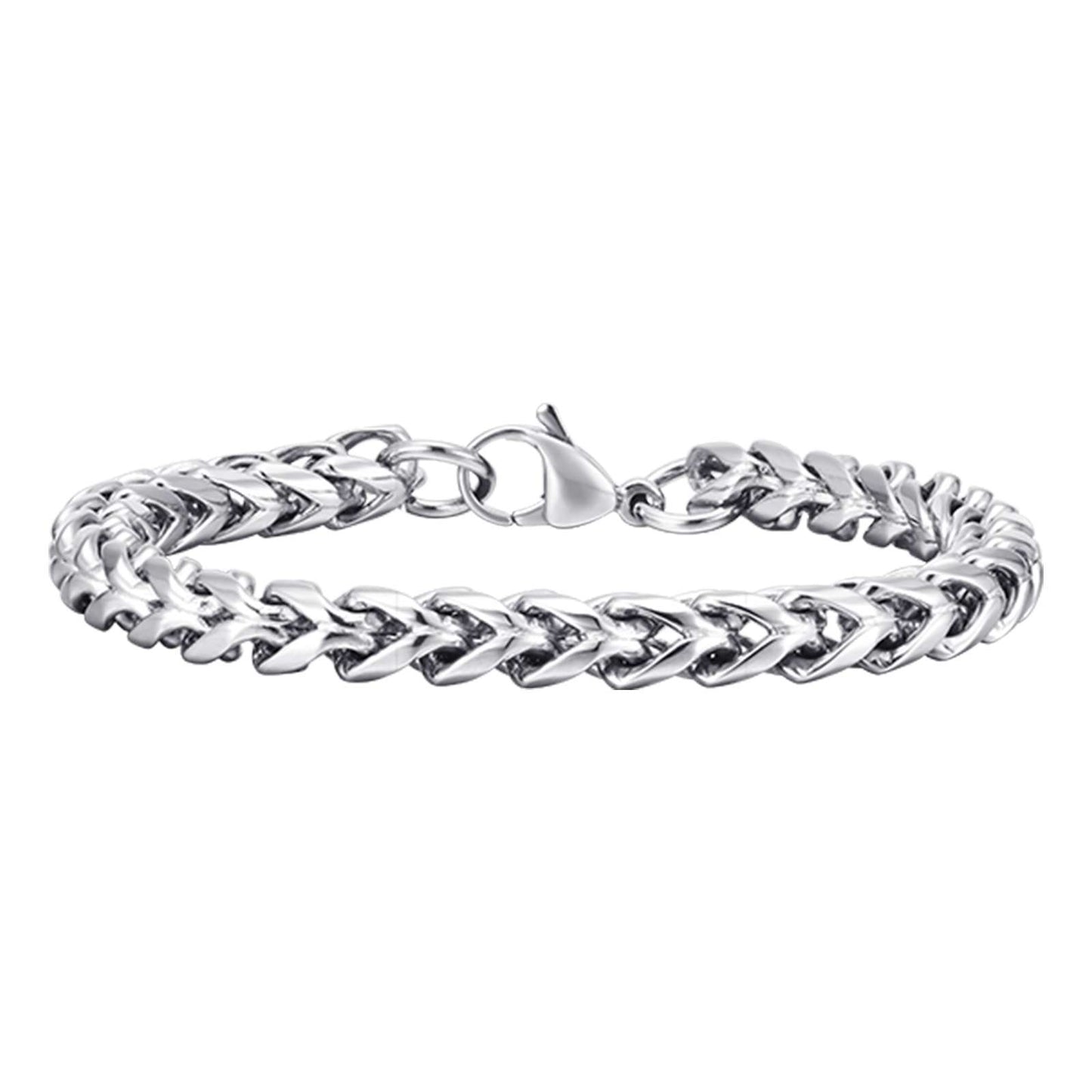 Box Foxtail Chain Link Bracelet, 6mm – Stainless Steel Jewelry – Chain Supplyy