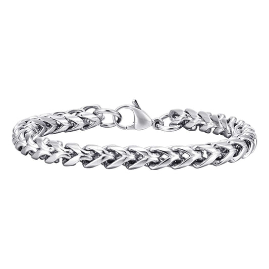 Box Foxtail Chain Link Bracelet, 6mm – Stainless Steel Jewelry – Chain Supplyy