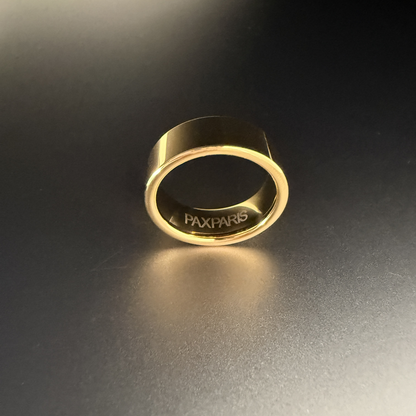 Men's Tungsten Ring - Polished Gold, 8mm