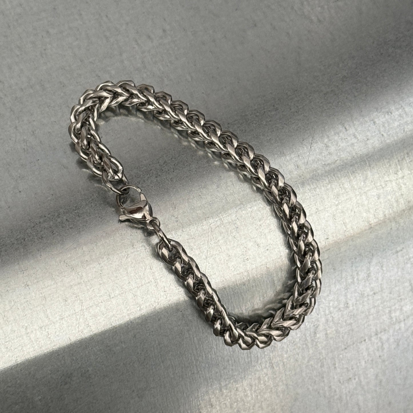 men's stainless steel bracelet franco chain